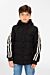 Striped Sleeves Puffer Jacket