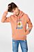 Front And Shoulder Print Hoodie Sweatshirt