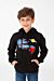Hood Printed Sweatshirt With Kangaroo Pocket