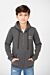 Basic Hoodie Sweatshirt With Full Zip Closure And Pockets