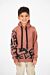 Sleeve And Pocket Printed Hoodie Sweatshirt
