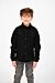 Velvet Button Front Long Sleeve Boys Shirt