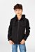 Fur Padded Hood Shirt With Full Front Zip