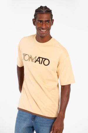 Front Tomato Print Short Sleeves Mens T-shirt