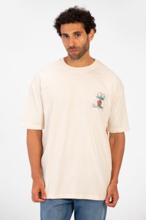 Oversized Crew Neck Graphic Print Short Sleeve T-shirt