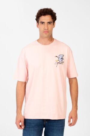 Printed Round Regular Fit Men T-Shirt