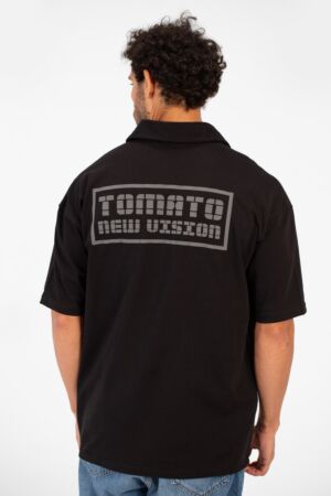 Tomato Bolivar Print Polo T-Shirt Regular Fit Half Sleeve