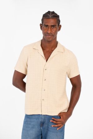Basic Slim Fit Mesh Half Sleeve Shirt With High Quality Material