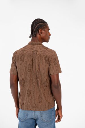 Half Sleeve Jakar Shirt With Breathable Fabric