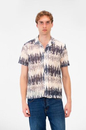 Slim Fit Jakar Short Sleeve Collar Shirt