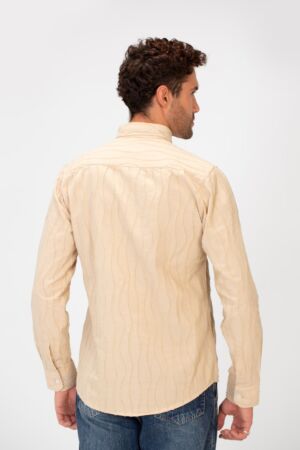 Long Sleeved Striped Slim Fit Shirt In A Comfortable Fit