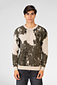 Full print Round Neck Pullover Sweater